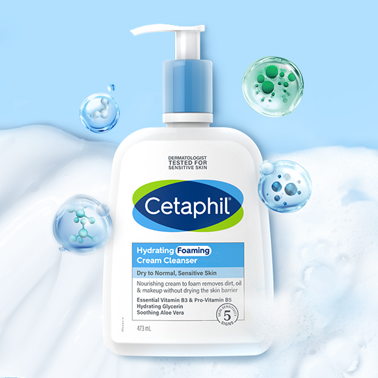 Cetaphil Hydrating Foaming Cream Cleanser